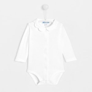 Body bébé fille à col festonné