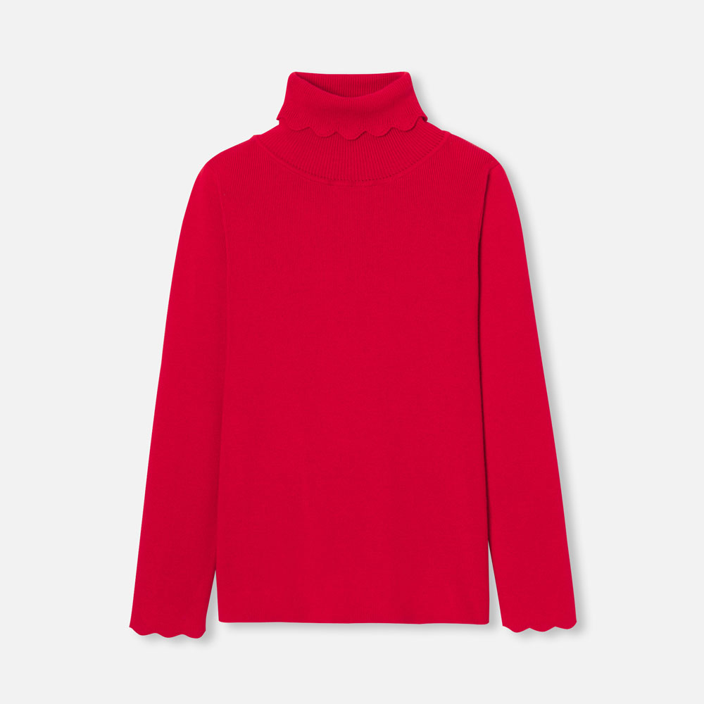 Pull col roulé enfant fille