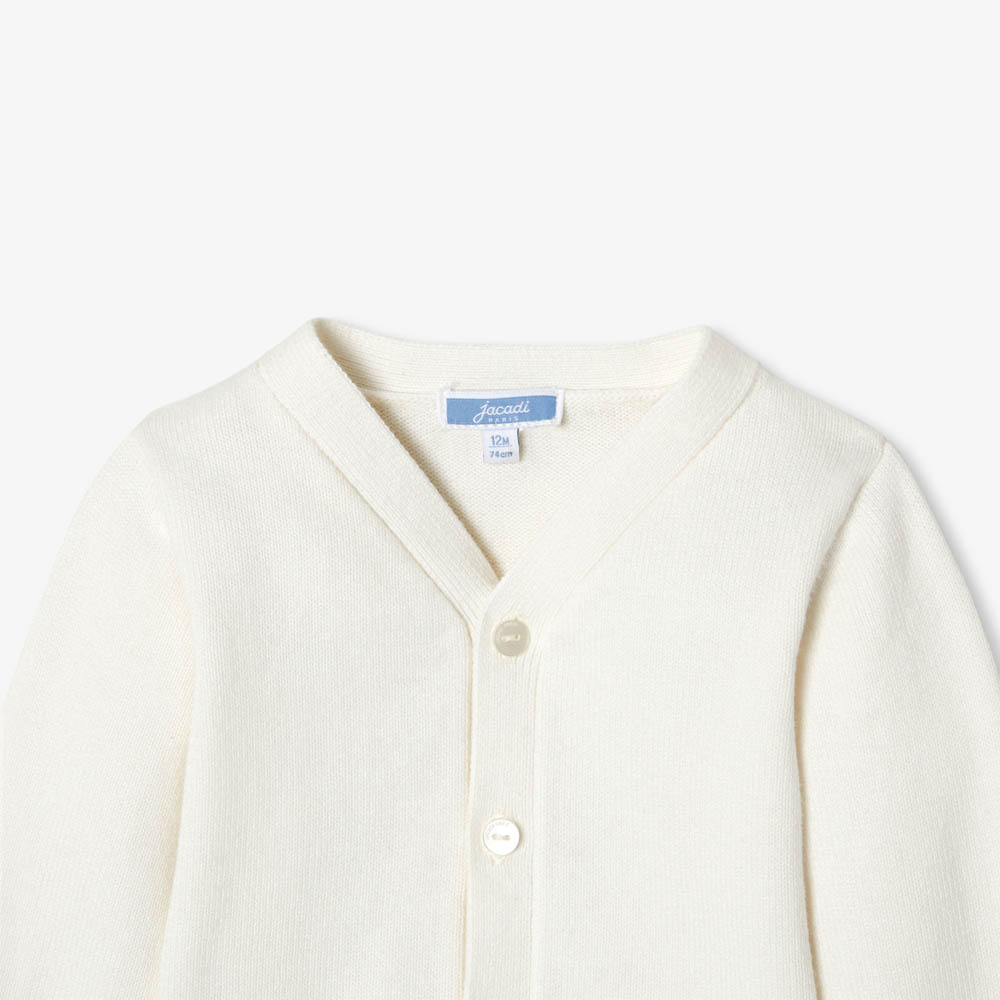 Cardigan bébé garçon en coton et cachemire – Image 4