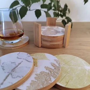 Sous-verre bambou & papier végétal